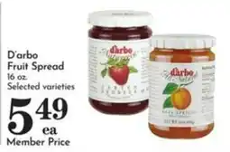 Pavilions D'arbo fruit spread offer