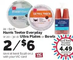Harris Teeter Harris Teeter Everyday or Ultra Plates or Bowls offer