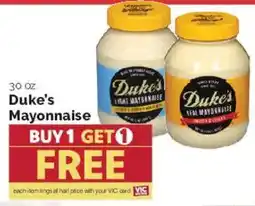 Harris Teeter Duke's Mayonnaise offer