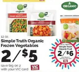 Harris Teeter Simple Truth Organic Frozen Vegetables offer