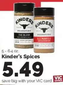 Harris Teeter Kinder's Spices offer