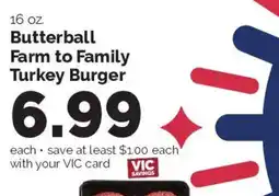 Harris Teeter Butterball Farm to Family Turkey Burger offer
