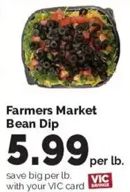 Harris Teeter Farmers Market Bean Dip offer