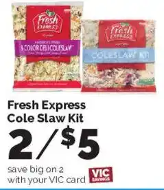 Harris Teeter Fresh Express Cole Slaw Kit offer