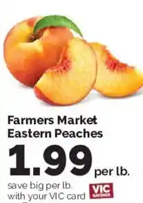 Harris Teeter Farmers Market Eastern Peaches offer