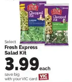 Harris Teeter Fresh Express Salad Kit offer