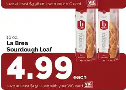 Harris Teeter La Brea Sourdough Loaf offer