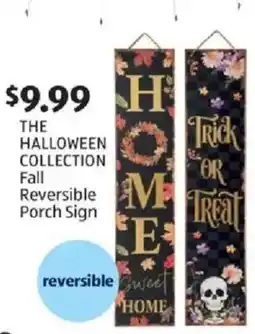 Aldi The Halloween Collection Fall Reversible Porch Sign offer