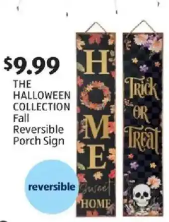 The Halloween Collection Fall Reversible Porch Sign
