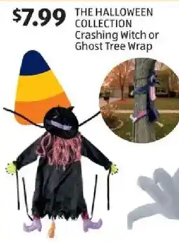 Aldi The Halloween Collection Crashing Witch or Ghost Tree Wrap offer