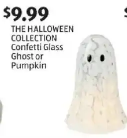 Aldi The halloween collection confetti glass ghost or pumpkin offer
