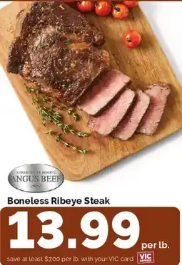 Harris Teeter Harris Teeter Reserve Angus Beef Boneless Ribeye Steak offer