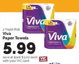 Harris Teeter Viva paper towels offer