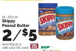 Harris Teeter Skippy Peanut Butter offer