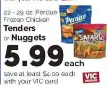 Harris Teeter Perdue Frozen Chicken Tenders or Nuggets offer