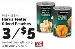 Harris Teeter Harris Teeter sliced peaches offer