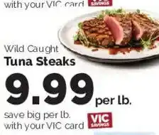 Harris Teeter Wild Caught Tuna Steaks offer