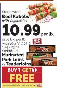 Harris Teeter Smithfield Marinated Pork Loins or Tenderloins offer