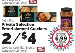Harris Teeter Private Selection Entertainment Crackers offer