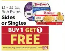 Harris Teeter Bob Evans Sides or Singles offer