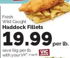 Harris Teeter Fresh Wild Caught Haddock Fillets offer