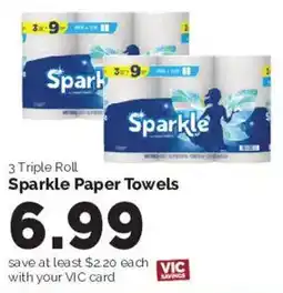 Harris Teeter Sparkle Paper Towels offer