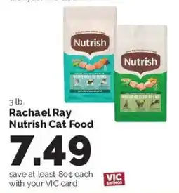 Harris Teeter Rachael Ray Nutrish Cat Food offer