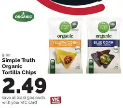 Harris Teeter Simple Truth Organic Tortilla Chips offer