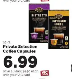 Harris Teeter Private Selection Coffee Capsules offer