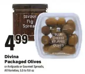 Divina Packaged Olives or Antipasto or Gourmet Spread