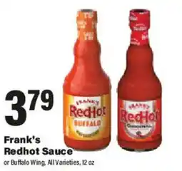 Big Y Frank's Redhot Sauce offer