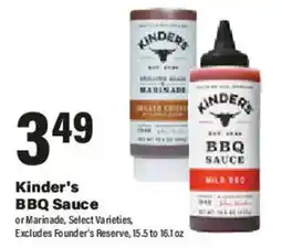 Big Y Kinder's BBQ Sauce offer