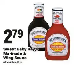 Big Y Sweet Baby Ray's Marinade & Wing Sauce offer