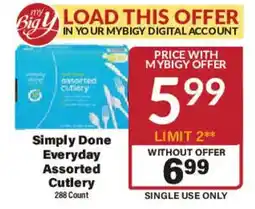 Big Y Simply Done Everyday Assorted Cutlery offer