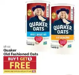 Harris Teeter Quaker old fashioned oats offer
