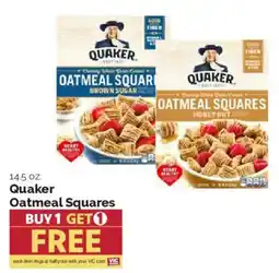 Harris Teeter Quaker Oatmeal Squares offer