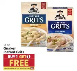 Harris Teeter Quaker instant grits offer
