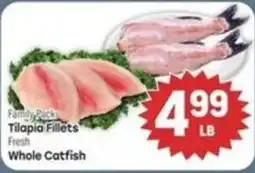 Tony’s Fresh Market Family Pack Tilapia Fillets Fresh Whole Catfish offer