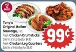 Tony’s Fresh Market Tony's Original Italian Sausage offer