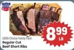 Tony’s Fresh Market Usda Choice Family Pack Regular Cut Beef Short Ribs offer