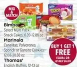 Tony’s Fresh Market Bimbo Select Multi Pack offer