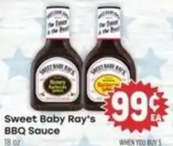 Tony’s Fresh Market Sweet Baby Ray's BBQ Sauce offer