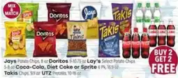 Tony’s Fresh Market Jays Potato Chips, Doritos, Lay's Select Potato Chips offer