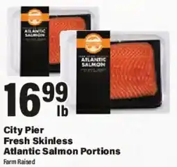 Big Y City Pier Fresh Skinless Atlantic Salmon Portions offer
