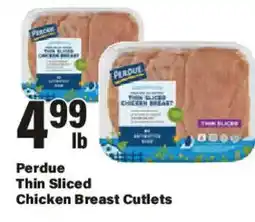 Big Y Perdue thin sliced chicken breast cutlets offer
