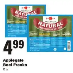 Big Y Applegate Beef Franks offer