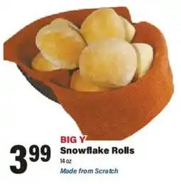 Big Y Big Y Snowflake Rolls offer