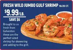Central Market Fresh Wild Jumbo Gulf Shrimp offer