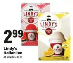 Big Y Lindy's Italian Ice offer