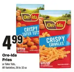 Big Y Ore-Ida Fries offer